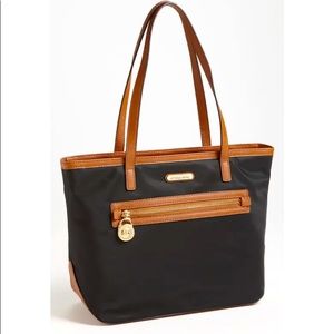 MICHAEL KORS Kempton Black Nylon Medium Tote Bag
